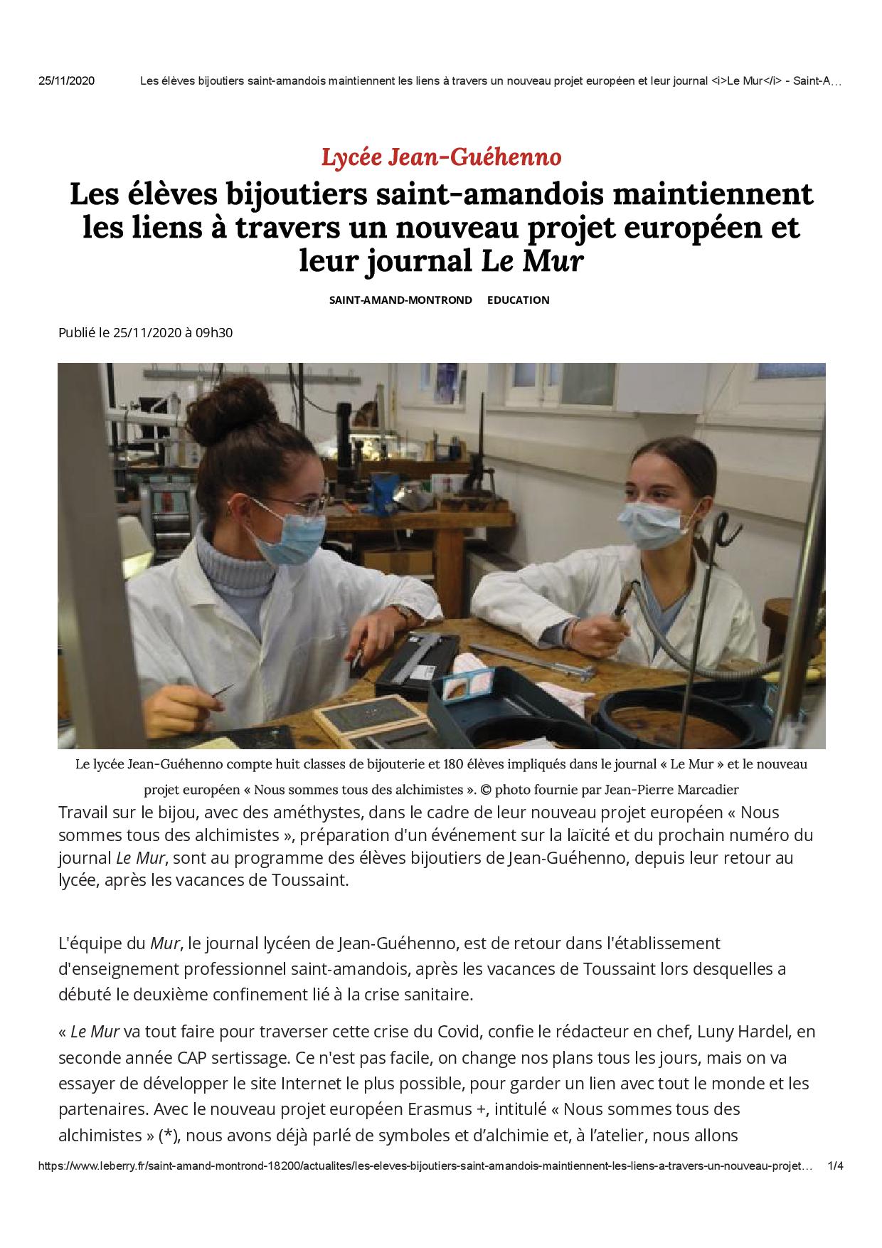 2020 11 25 Article Berry R&eacute;publicain1